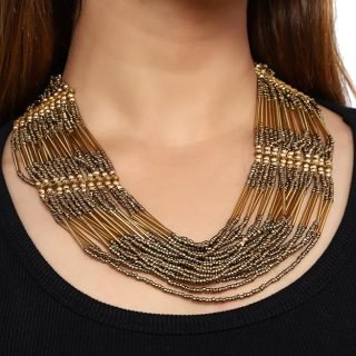 Dalthamman Rani Haar Necklace Jewelery | Jewellery Set For Women Multi-Choker Golden Juelry,Jwelry | Traditional Layer Necklace | Gold Plated Dulhan Bridal Ethnic Jewellery Set Ethnic