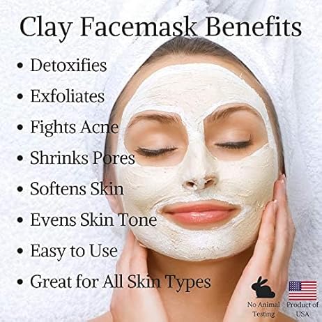 Dalthamman Kaolin Clay Powder 450g For Glowing Skin Face Mask Cure for Acne, Blackheads white clay 100% Natural Facials, Face Body Mask Soap Making Bath China Clay Hair Cleansing - Image 3